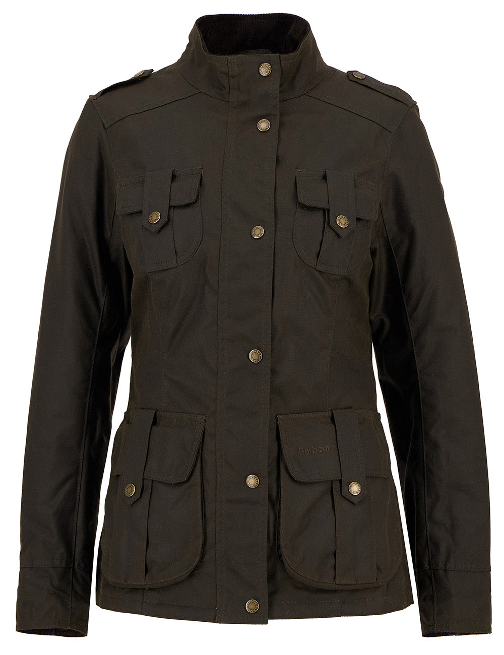 Barbour Winter Defence Wax Jacket - Olive