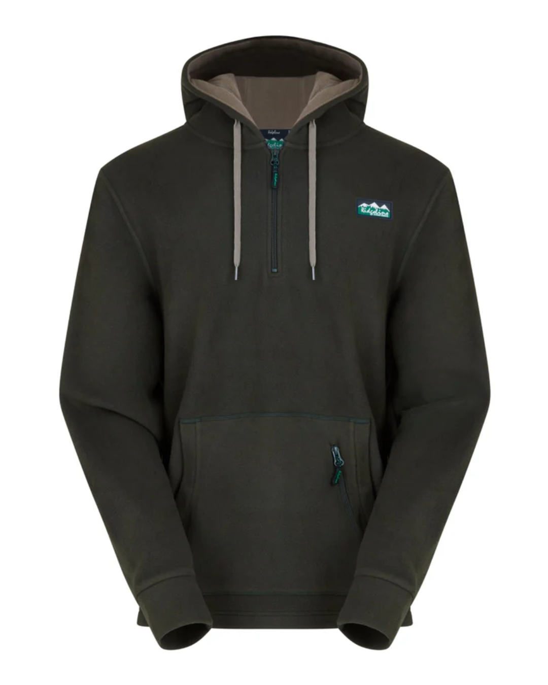 Ridgeline Mens Ballistic Fleece Hoodie Deep Forest