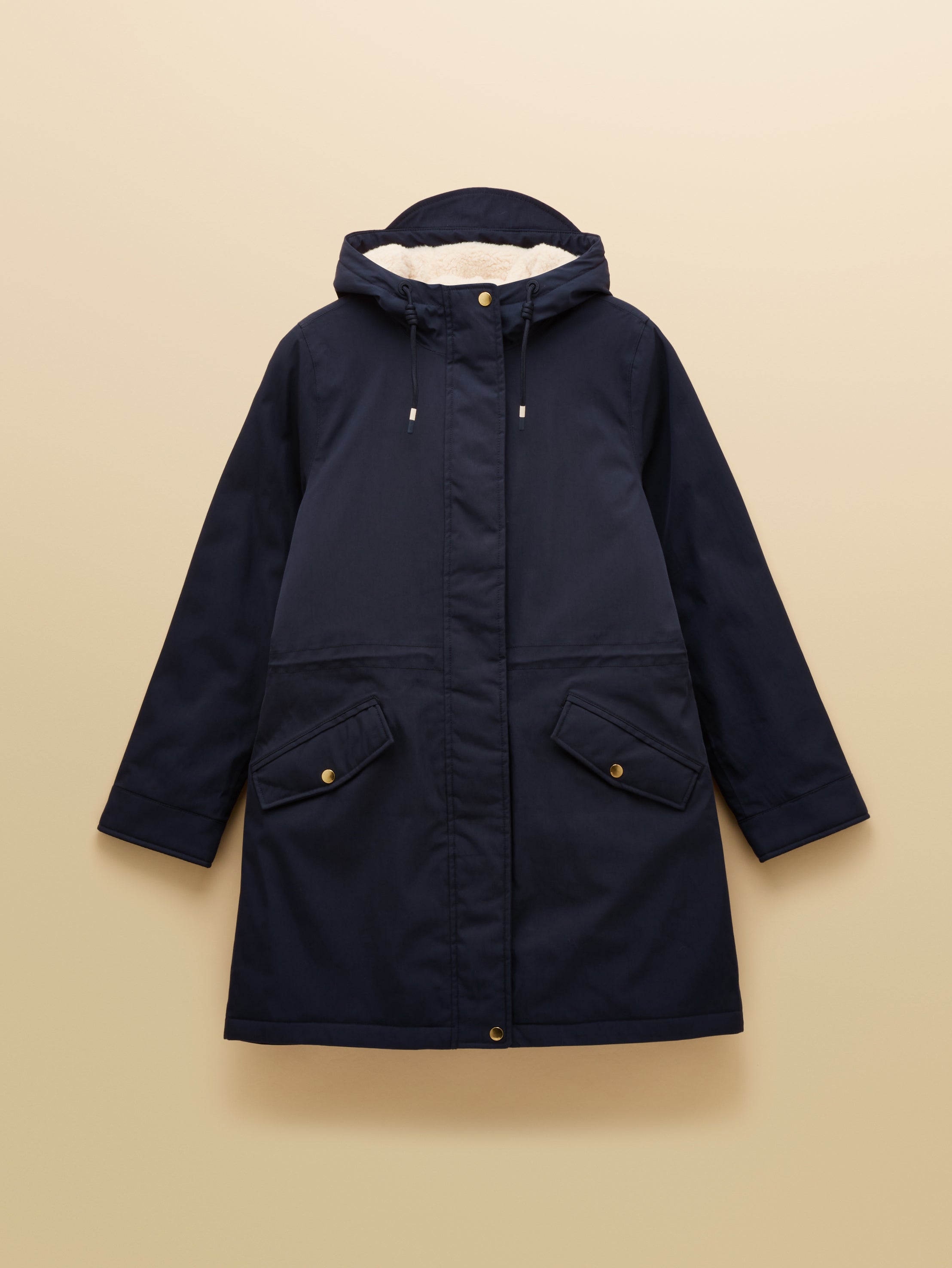 Joules Womens Portwell Waterproof Raincoat Navy Blue