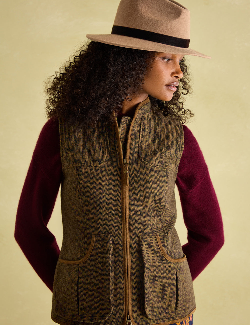 Joules Maude Fedora Hat - Neutral