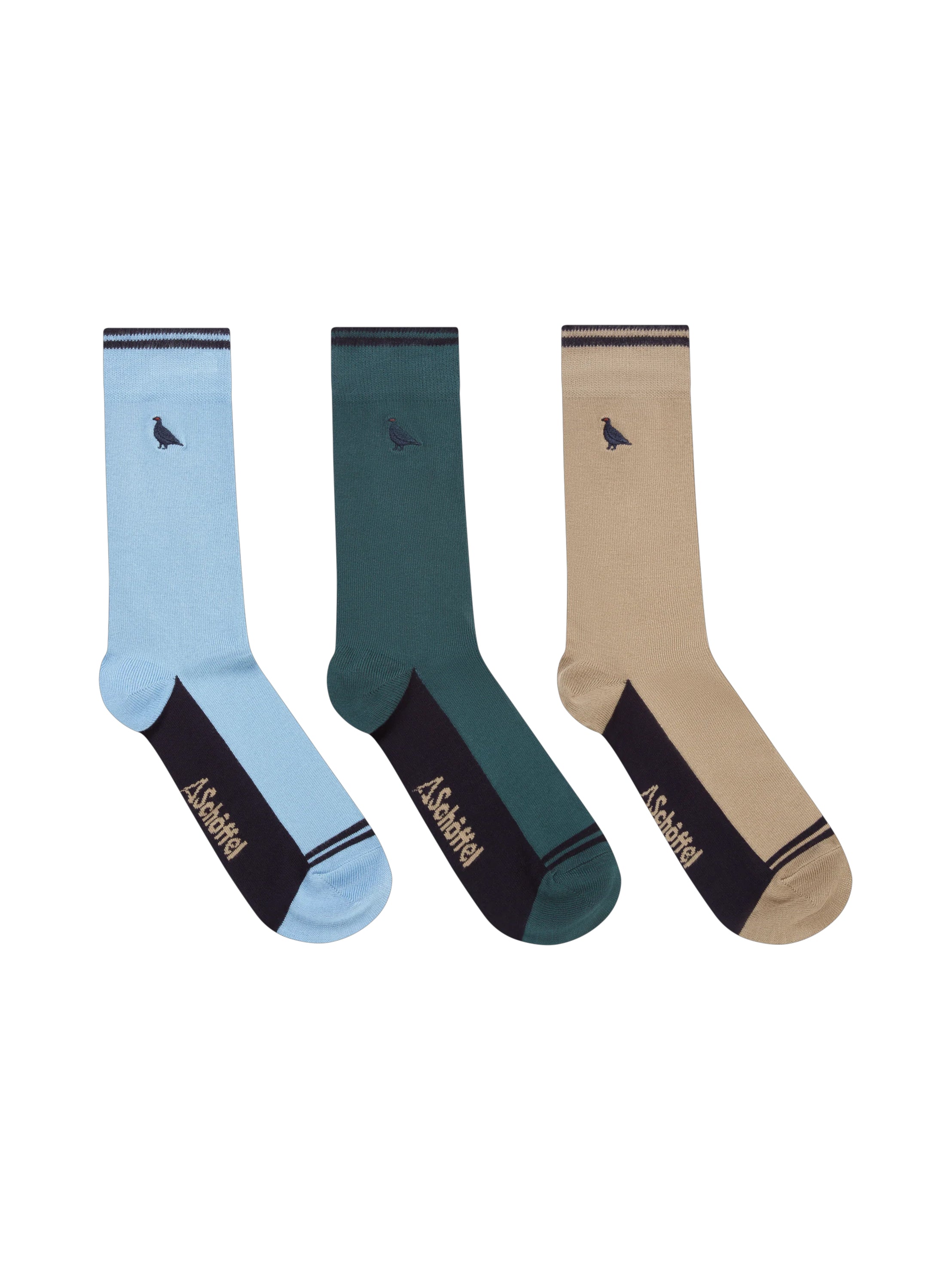 Schoffel Bamboo Sock (Box Of 3) Ptarmigan Mix