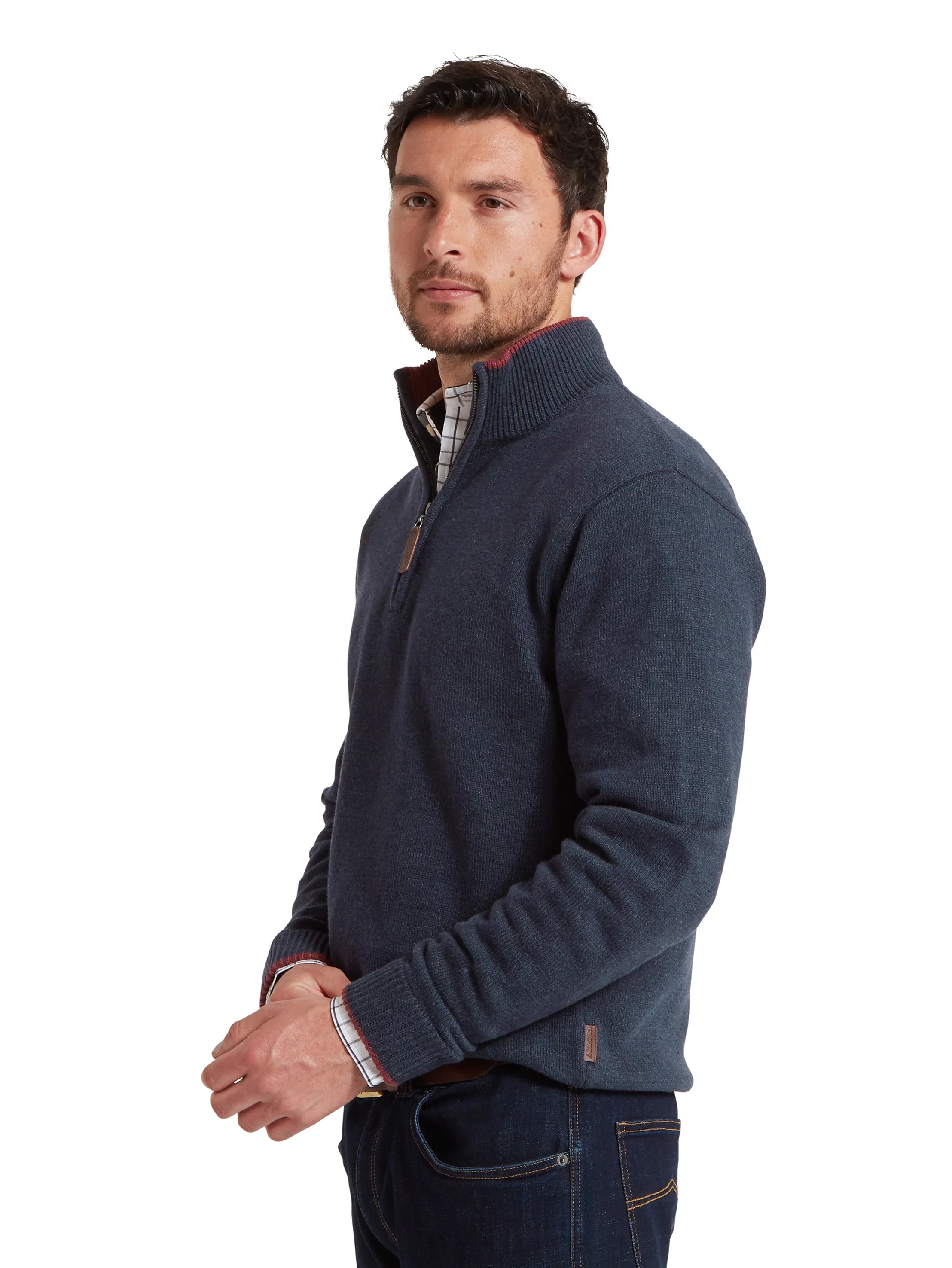 Schoffel Blair Quarter Zip Jumper Ink Navy