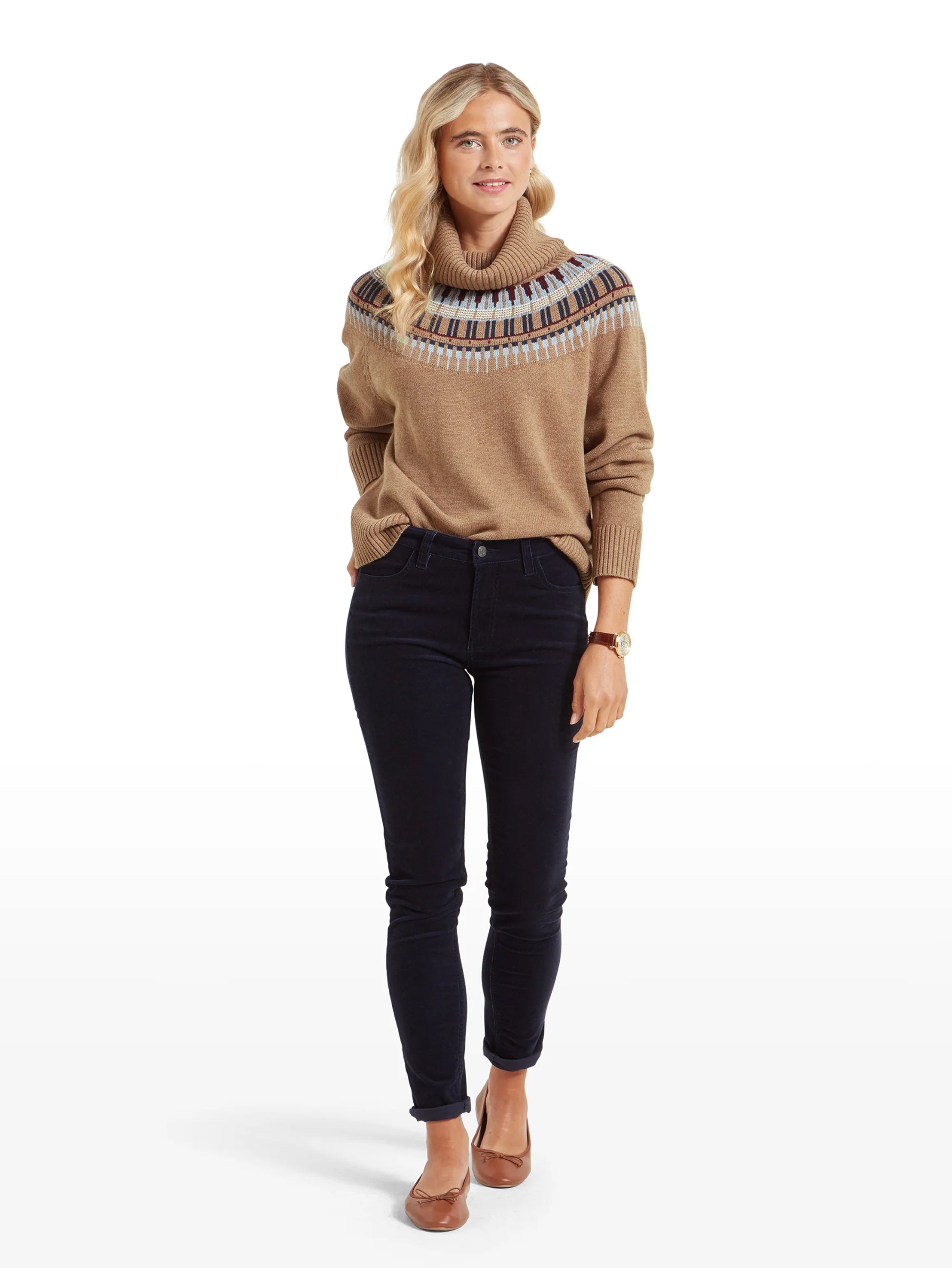 Schoffel Clover Cord Jean Navy