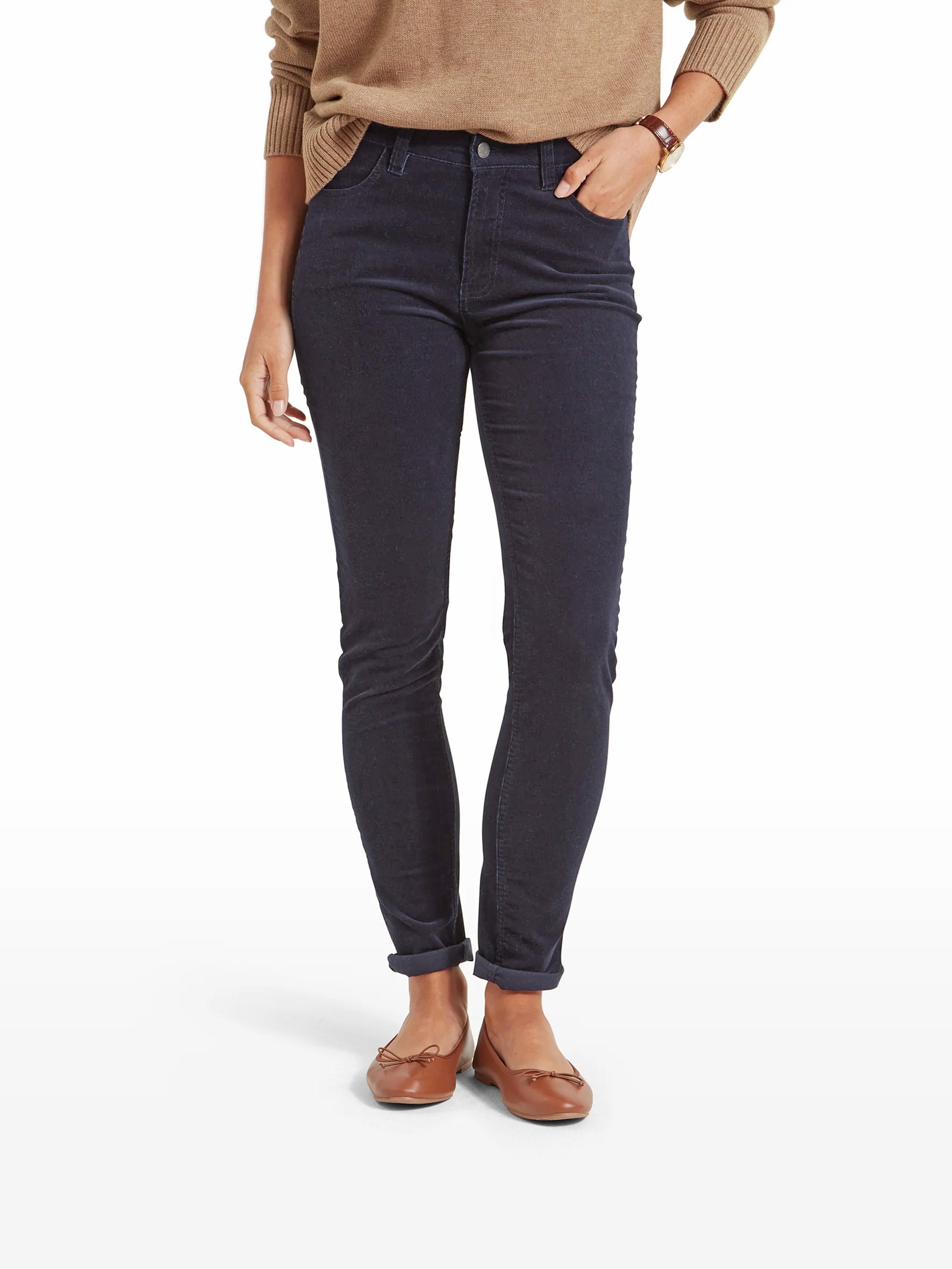 Schoffel Clover Cord Jean Navy