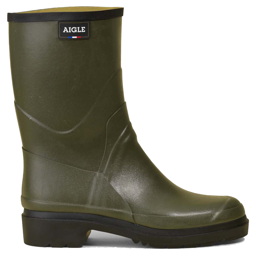 Aigle Bison 2 Ankle Rain Wellington Boots - Khaki