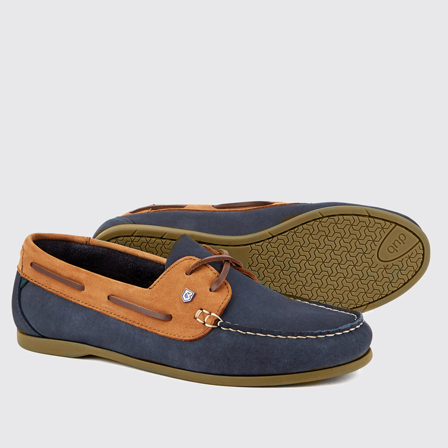 Dubarry Aruba Leather Deck Shoe - Denim/Tan