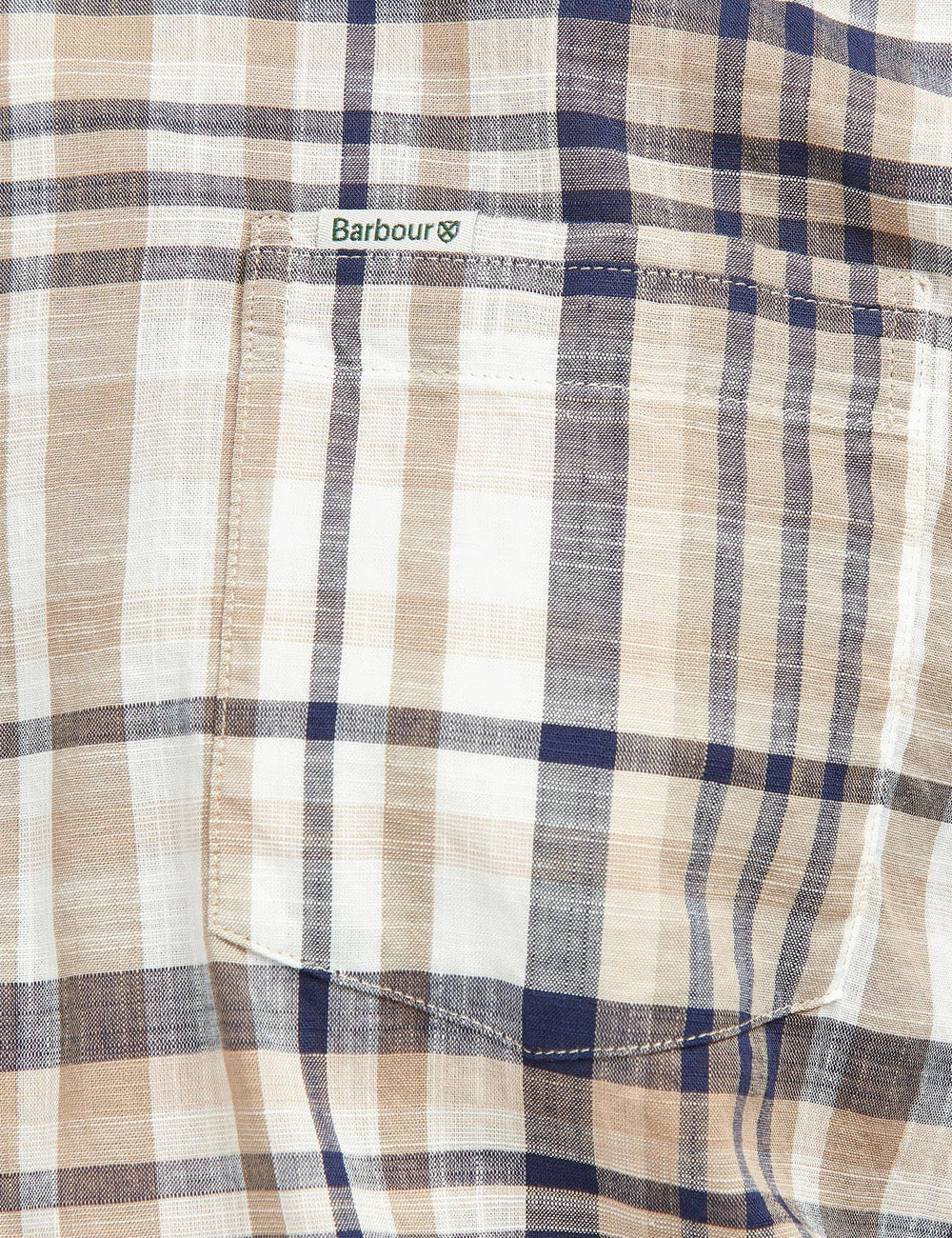 Close up of the chest patch pocket on the Hartley Shirt