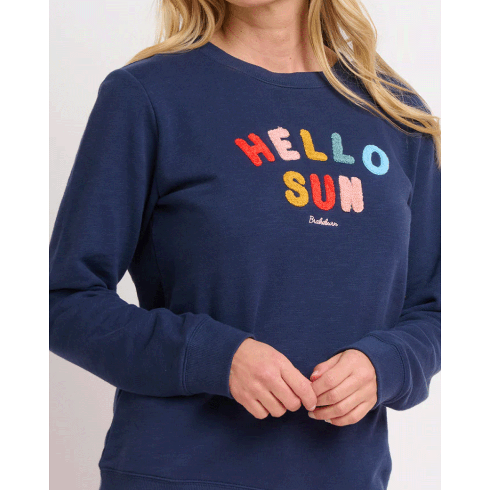 Brakeburn Hello Sun Sweatshirt - Navy