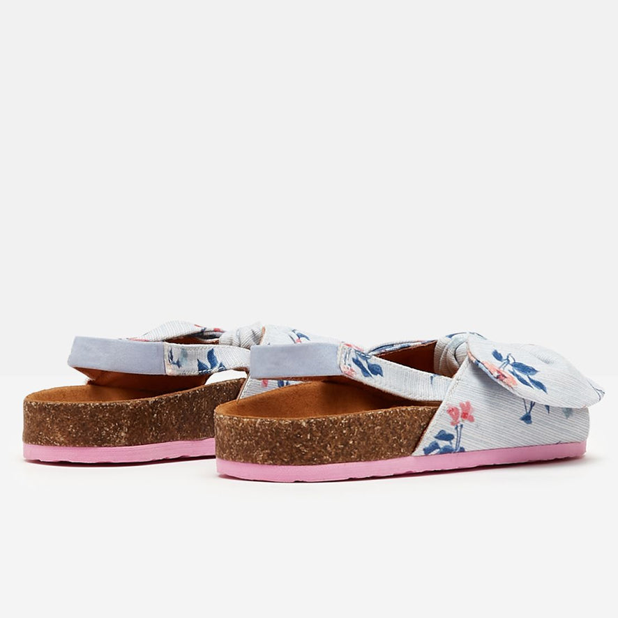 Joules Girls Bayside Bow Sandal - Floral Stripe