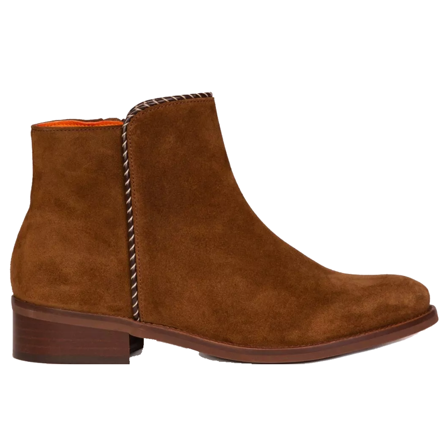 Penelope Chilvers Morena Suede Ankle Boot - Peat