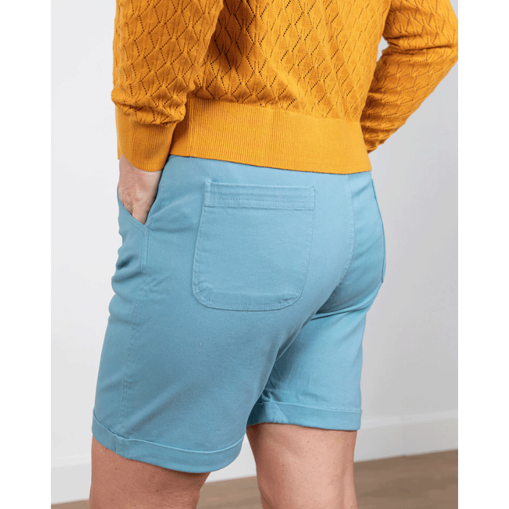 Lily & Me Severn Twill Shorts - Duck Egg