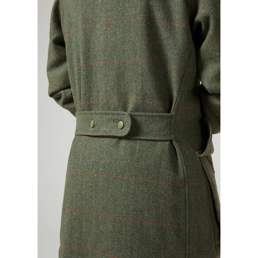 Alan Paine Combrook Ladies Tweed Shooting Coat- Heath