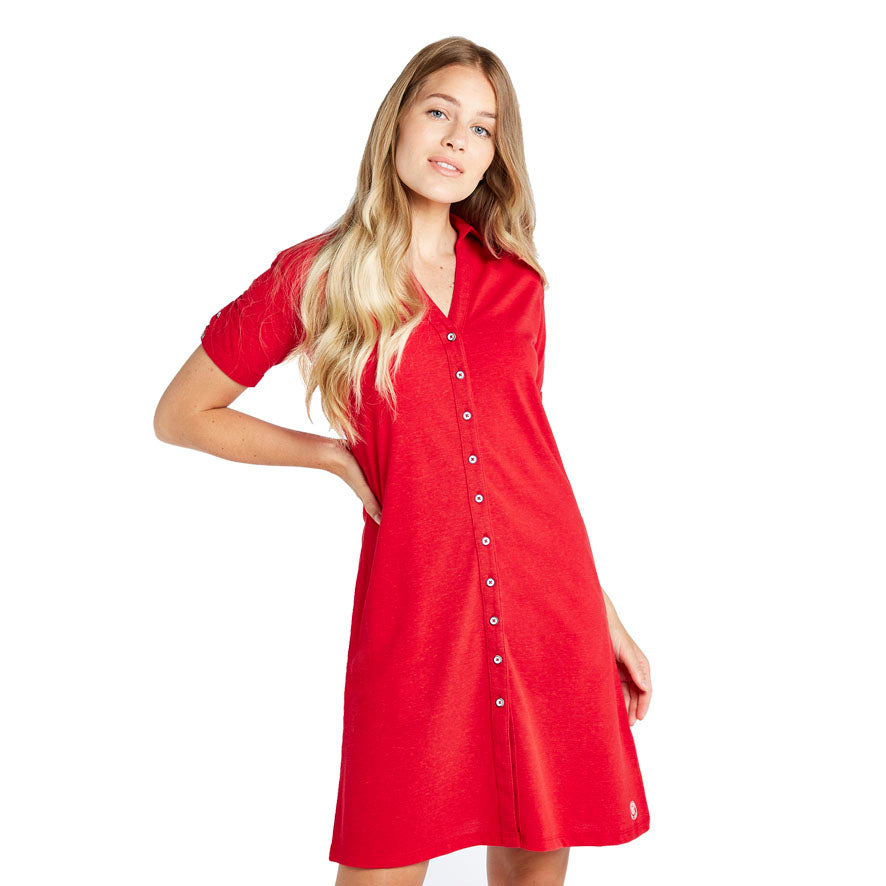Dubarry Druid Shirt Dress - Cardinal