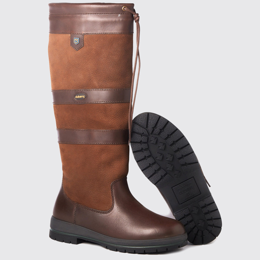 Dubarry Galway Knee Leather Boot - Walnut