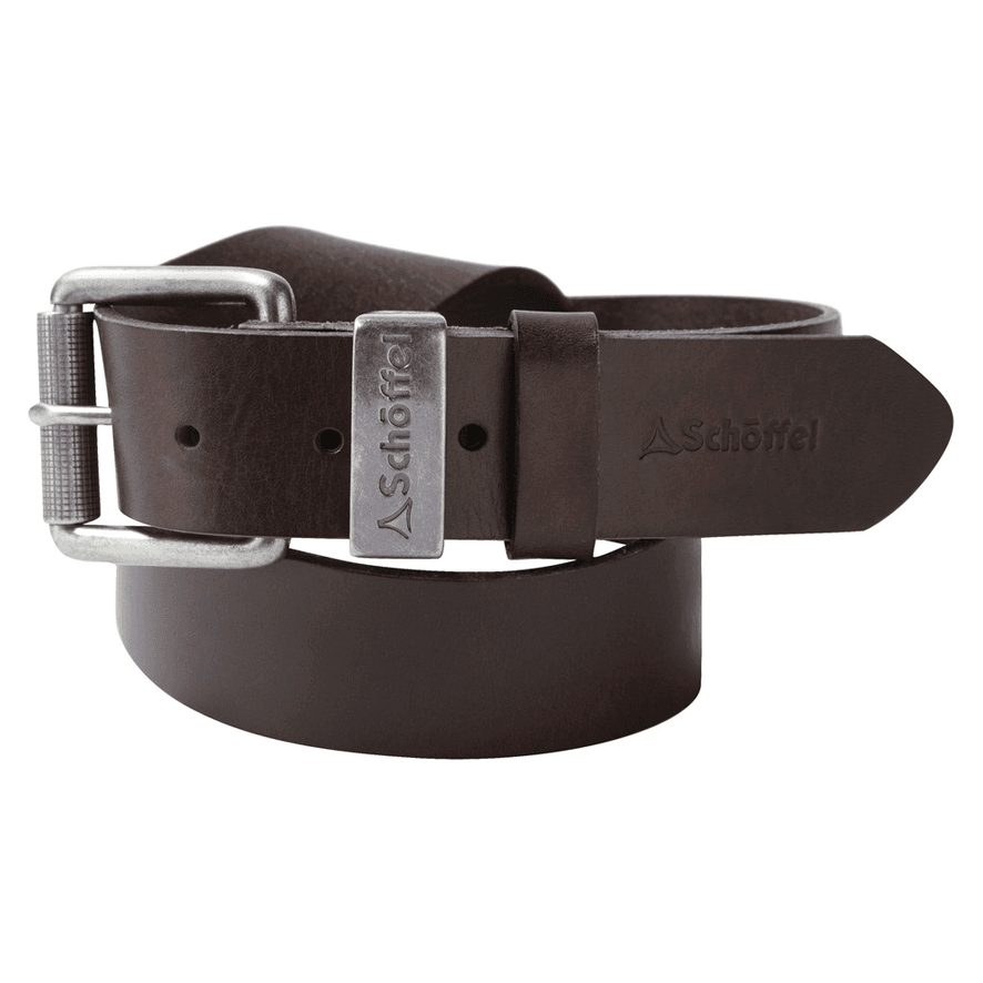 Schoffel Leather Belt - Dark Brown