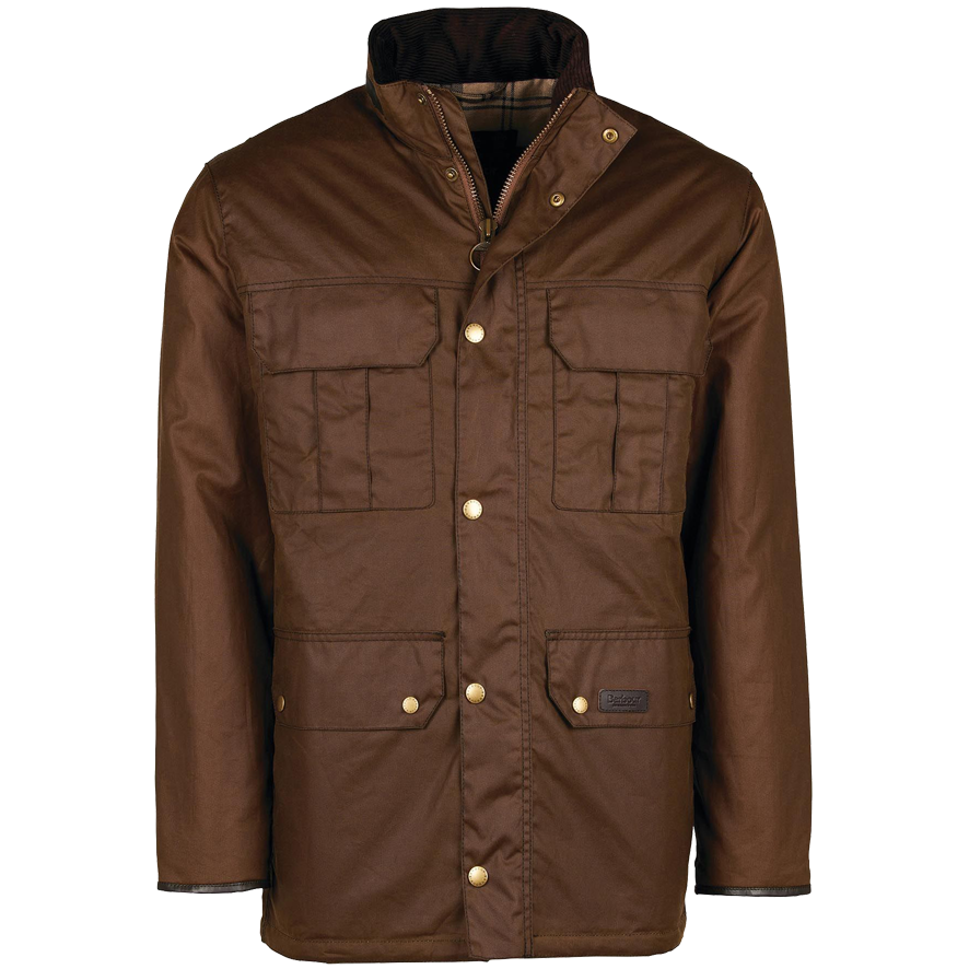 Barbour Malcolm Wax Jacket-Brown