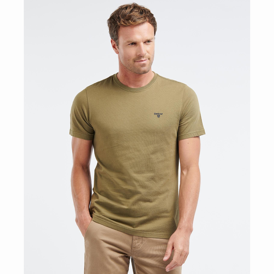Barbour Sports T-Shirt - Mid Olive