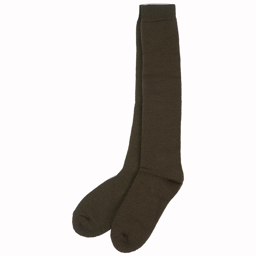 Barbour Wellington Knee Socks - Olive
