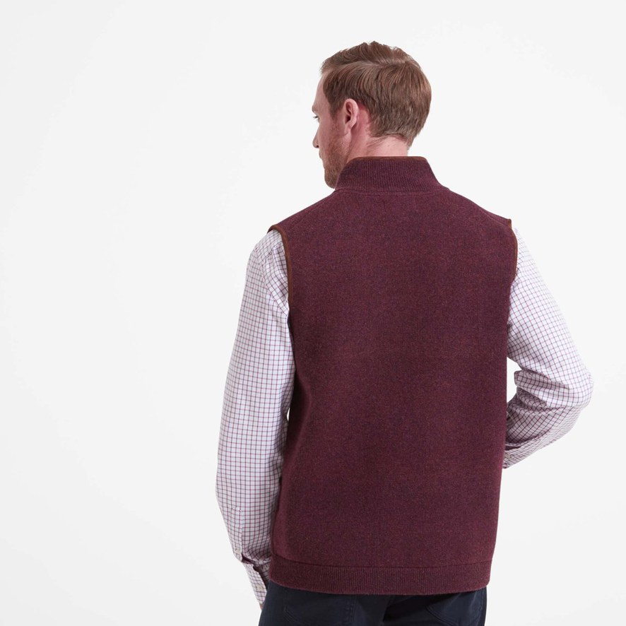 Schoffel Orkney Merino Gilet - Damson