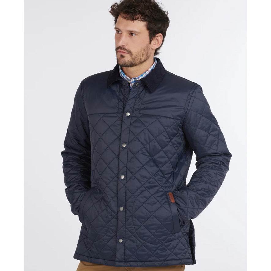 Barbour Mens Thornhill Quilted Jacket - Navy