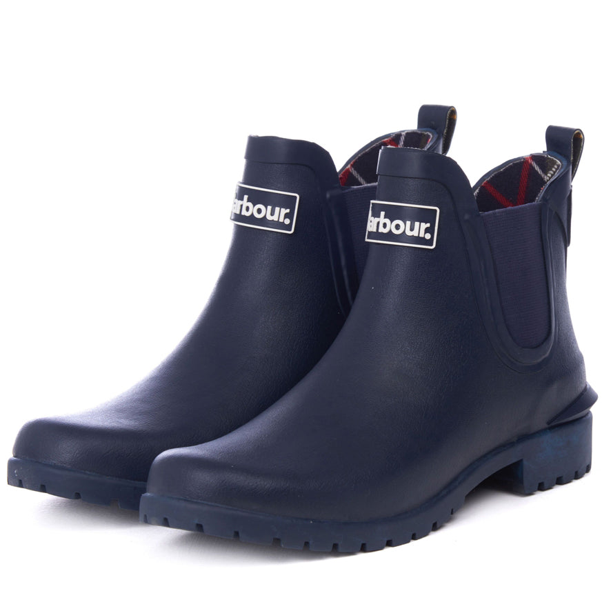 Barbour Wilton Wellington Boot - Navy